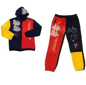 Men’s Spider hoodie set. Sizes Medium, Large, and XL.